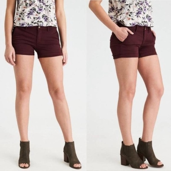 American Eagle Outfitters Pants - 3/20💥 AE MIDI SUPER STRETCH SHORTS, Size 2